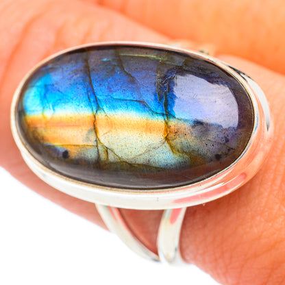 Labradorite Rings handcrafted by Ana Silver Co - RING67142