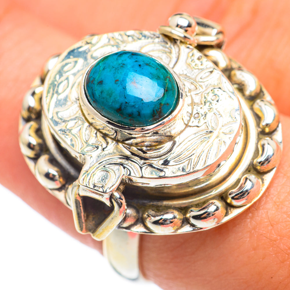 Chrysocolla Rings handcrafted by Ana Silver Co - RING67143
