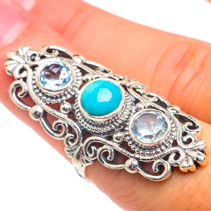 Larimar Rings handcrafted by Ana Silver Co - RING67146