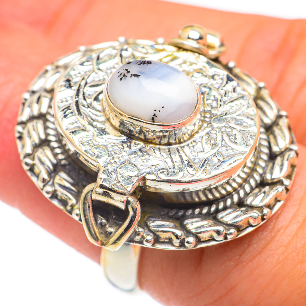 Dendritic Opal Rings handcrafted by Ana Silver Co - RING67153