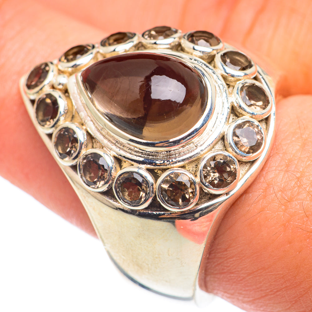 Smoky Quartz Rings handcrafted by Ana Silver Co - RING67161