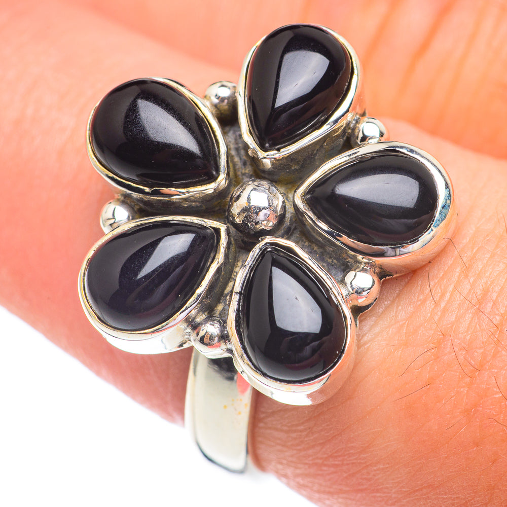 Black Onyx Rings handcrafted by Ana Silver Co - RING67184