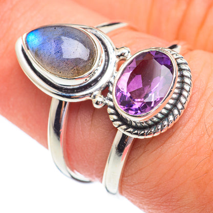 Labradorite Rings handcrafted by Ana Silver Co - RING67190