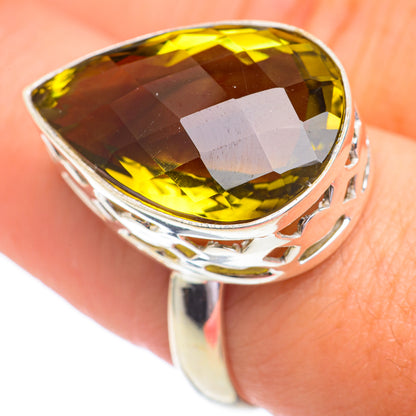 Olive Quartz Rings handcrafted by Ana Silver Co - RING67191