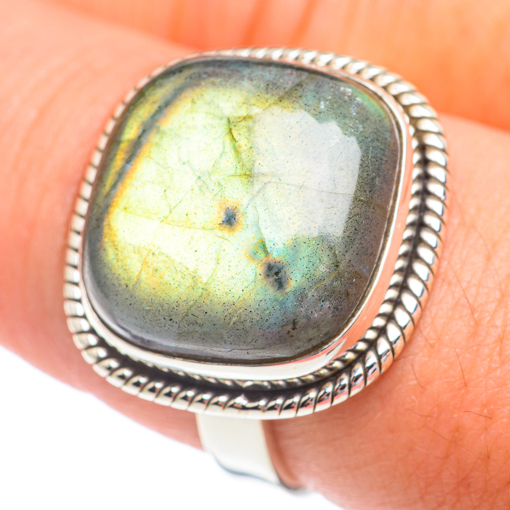 Labradorite Rings handcrafted by Ana Silver Co - RING67199