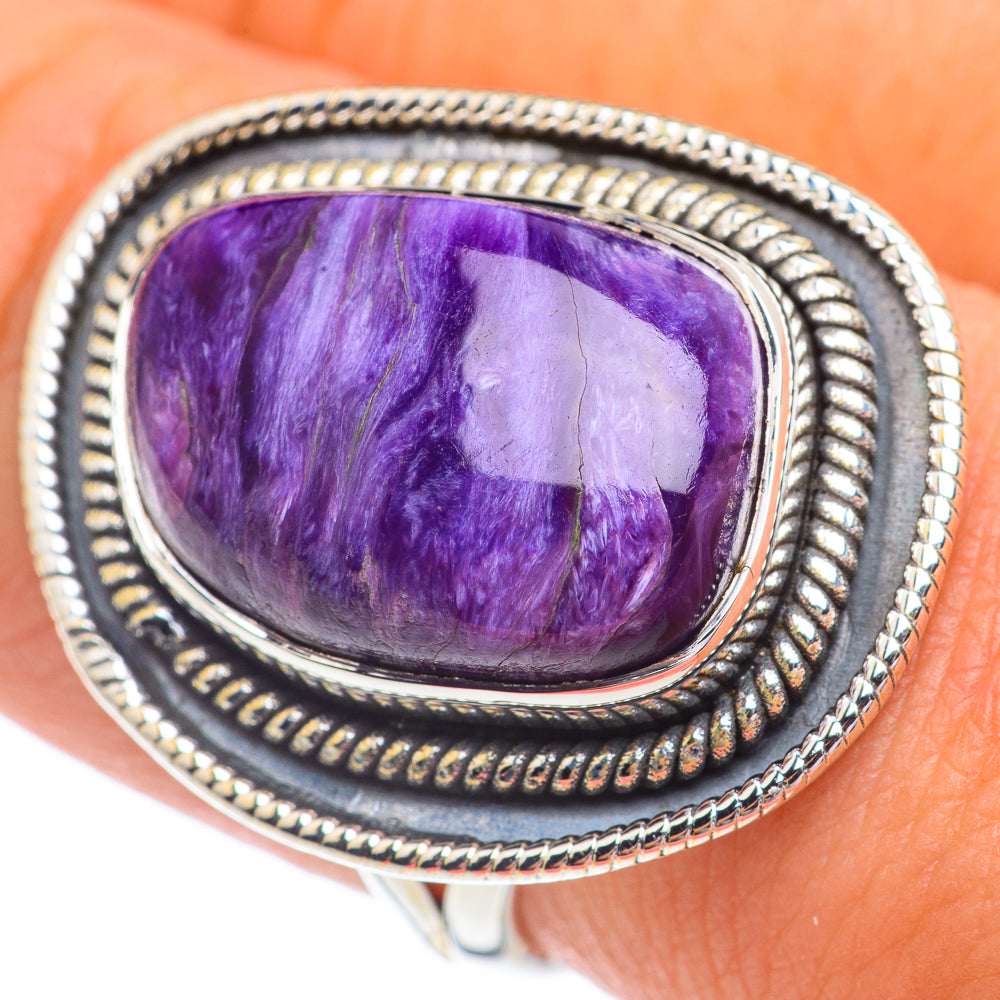 Charoite Rings handcrafted by Ana Silver Co - RING67211