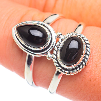 Black Onyx Rings handcrafted by Ana Silver Co - RING67214