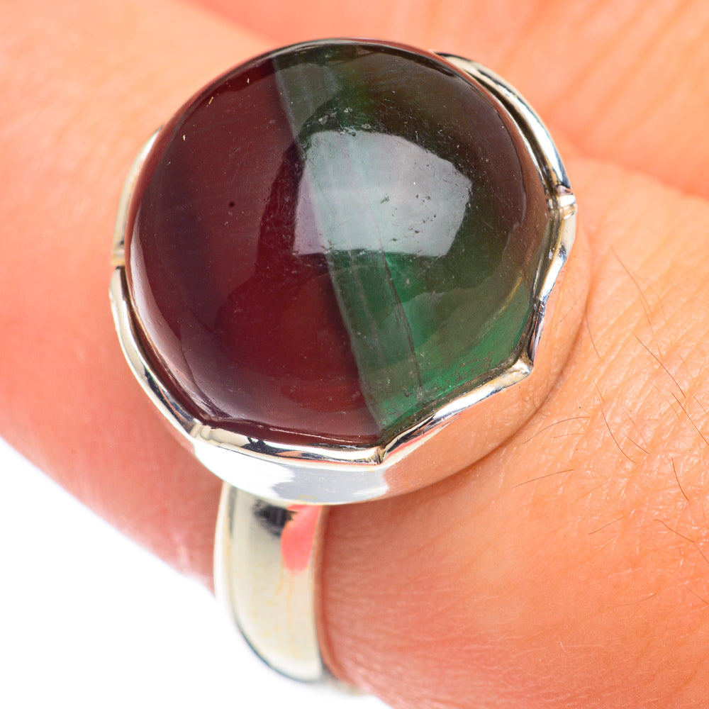 Green Fluorite Rings handcrafted by Ana Silver Co - RING67220