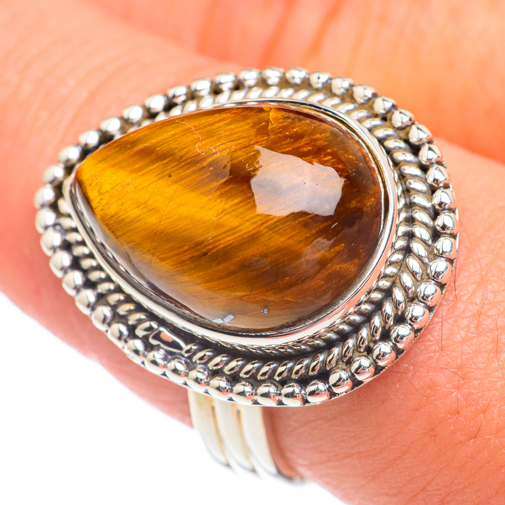 Tiger Eye Rings handcrafted by Ana Silver Co - RING67259