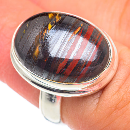 Red Tiger Iron Rings handcrafted by Ana Silver Co - RING67260