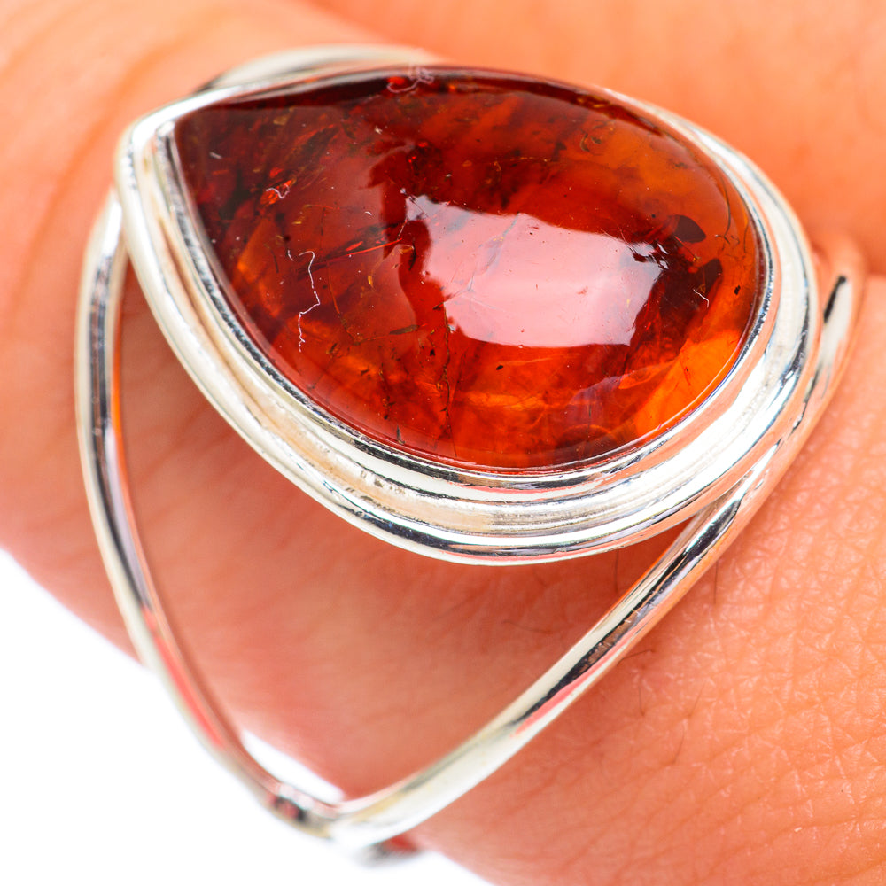 Baltic Amber Rings handcrafted by Ana Silver Co - RING67261