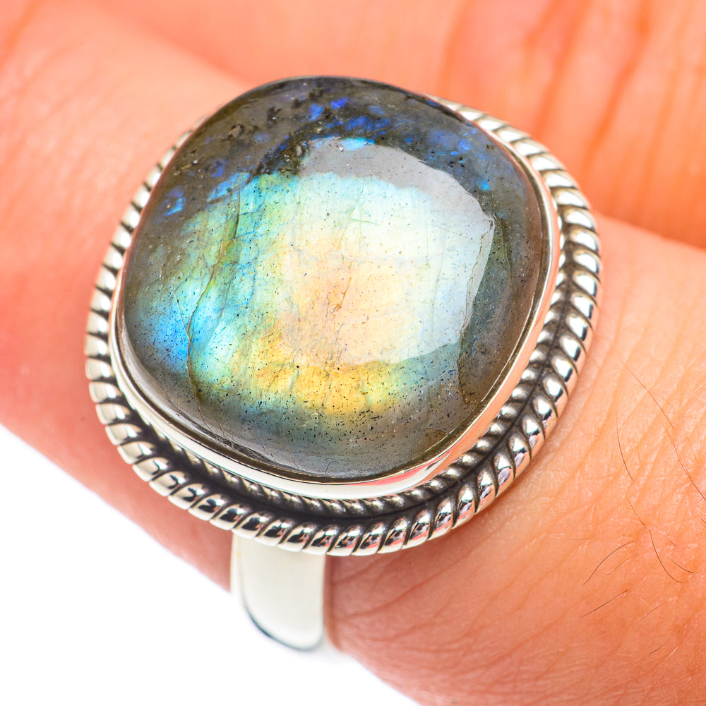 Labradorite Rings handcrafted by Ana Silver Co - RING67274
