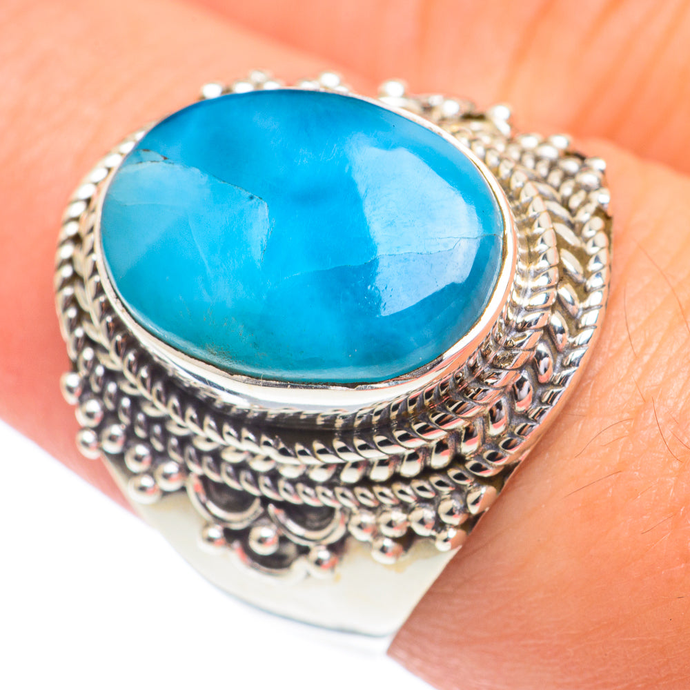 Larimar Rings handcrafted by Ana Silver Co - RING67279