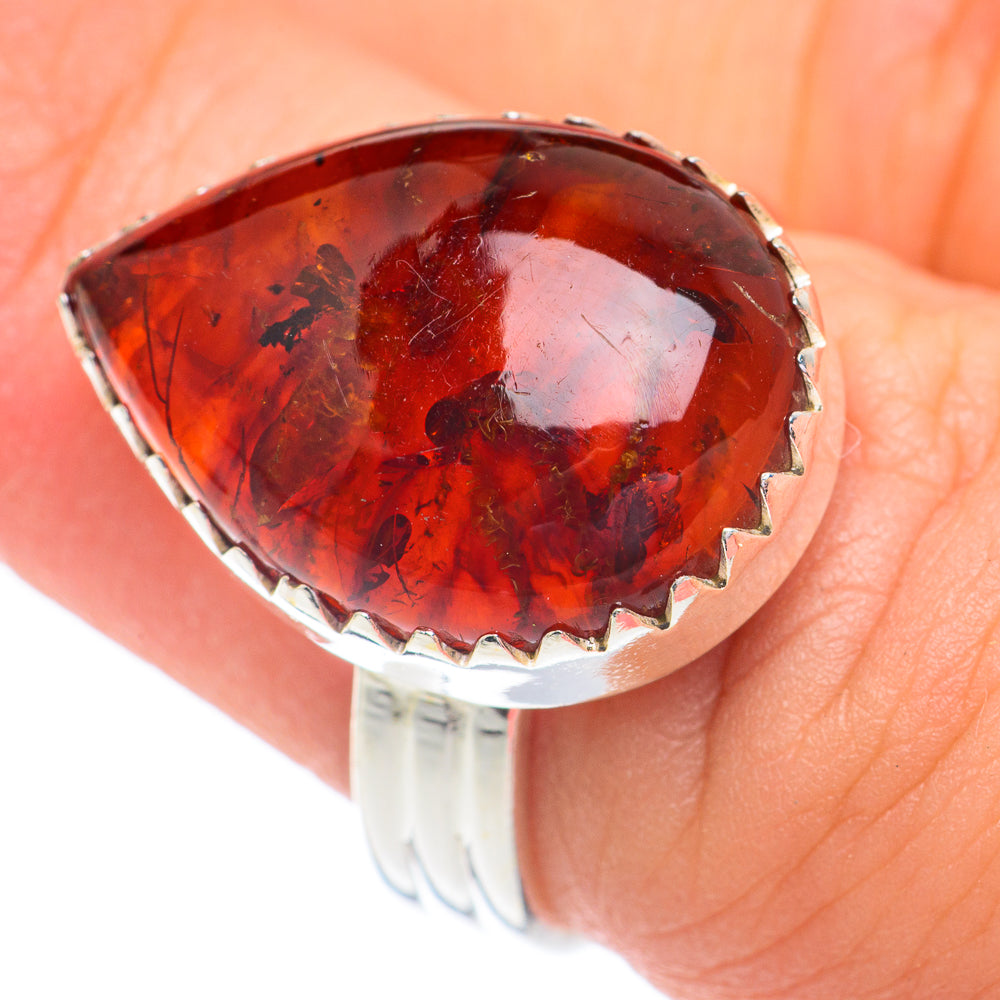 Baltic Amber Rings handcrafted by Ana Silver Co - RING67282