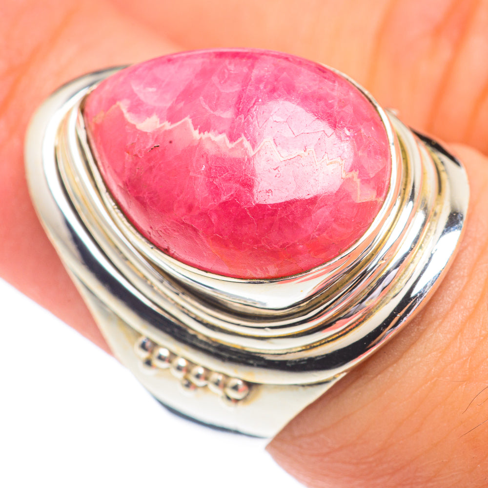 Rhodochrosite Rings handcrafted by Ana Silver Co - RING67285