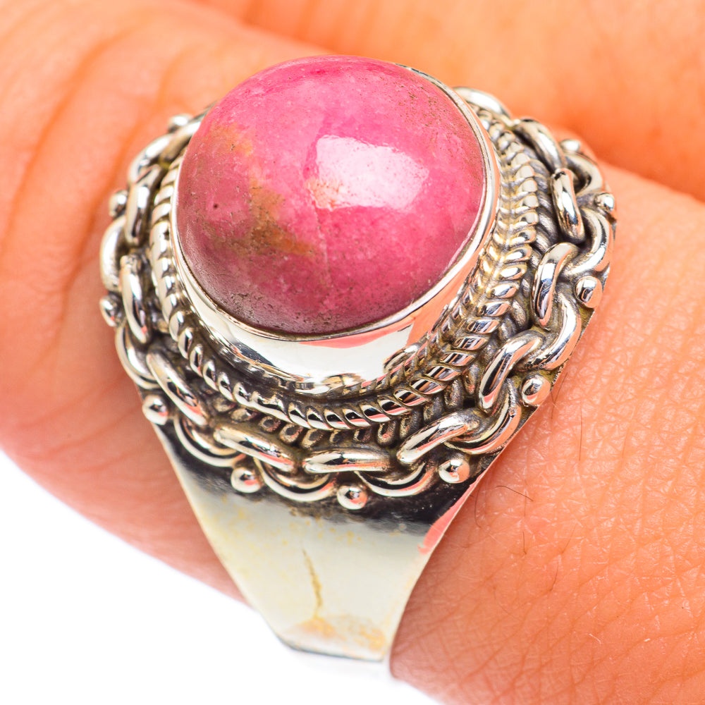 Rhodochrosite Rings handcrafted by Ana Silver Co - RING67286
