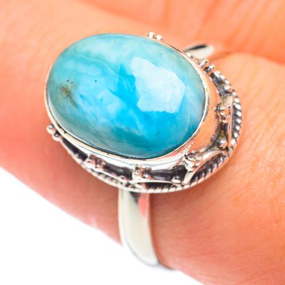 Larimar Rings handcrafted by Ana Silver Co - RING67300