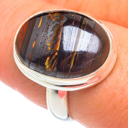 Red Tiger Iron Rings handcrafted by Ana Silver Co - RING67306