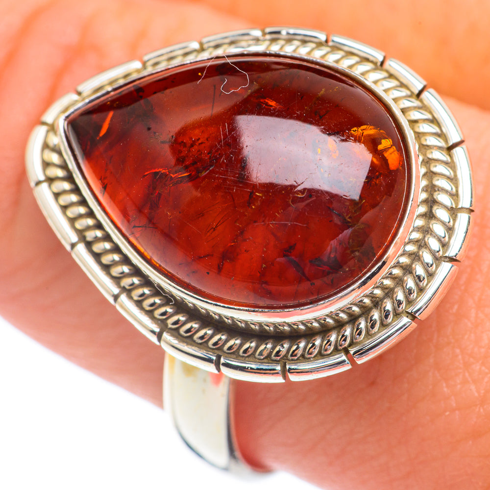 Baltic Amber Rings handcrafted by Ana Silver Co - RING67308