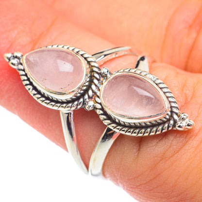 Rose Quartz Rings handcrafted by Ana Silver Co - RING67310