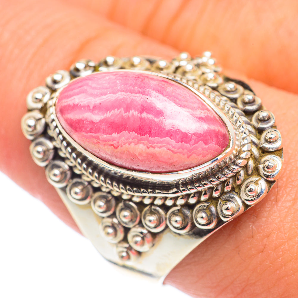 Rhodochrosite Rings handcrafted by Ana Silver Co - RING67311