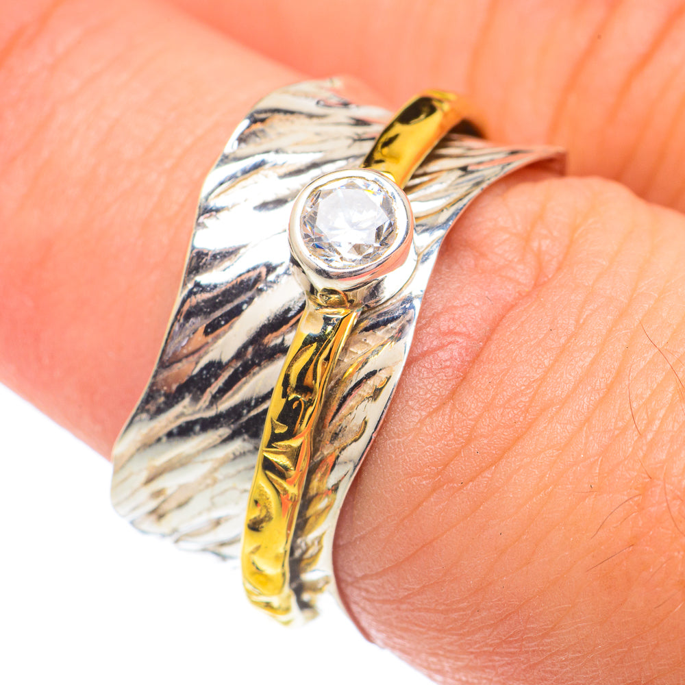 White Quartz Copper Rings handcrafted by Ana Silver Co - RING67316