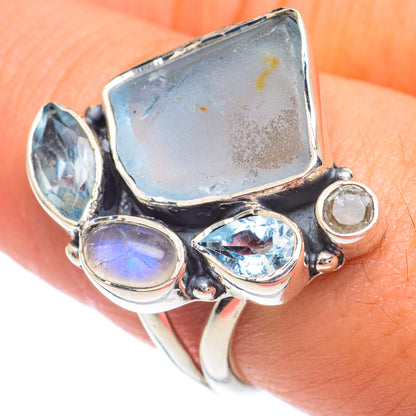 Aquamarine Rings handcrafted by Ana Silver Co - RING67322