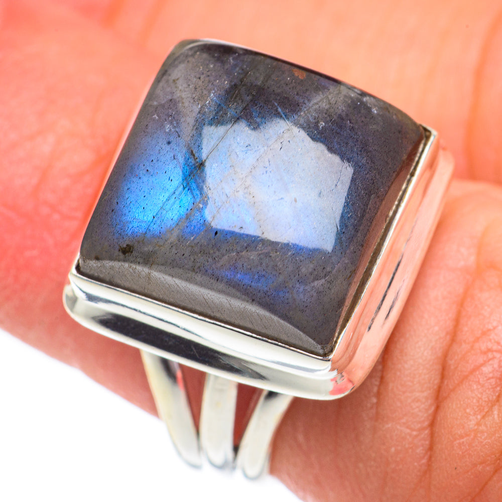 Labradorite Rings handcrafted by Ana Silver Co - RING67325