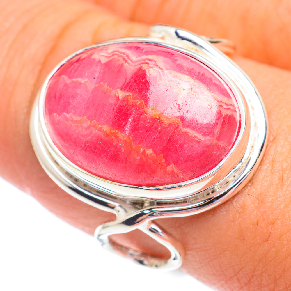 Rhodochrosite Rings handcrafted by Ana Silver Co - RING67333