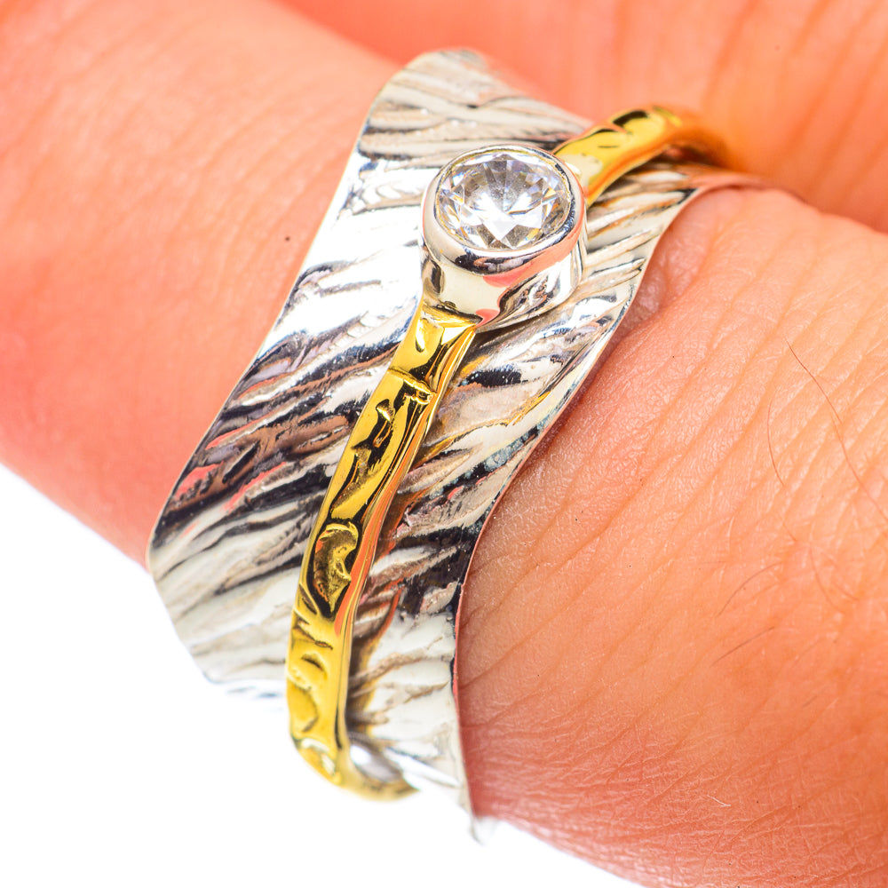 White Quartz Copper Rings handcrafted by Ana Silver Co - RING67338
