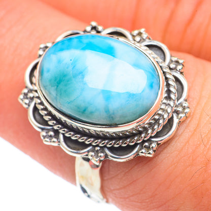 Larimar Rings handcrafted by Ana Silver Co - RING67346