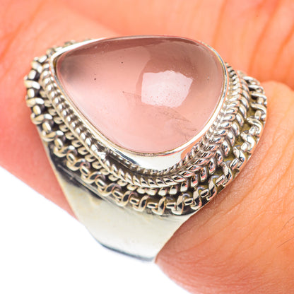 Rose Quartz Rings handcrafted by Ana Silver Co - RING67355
