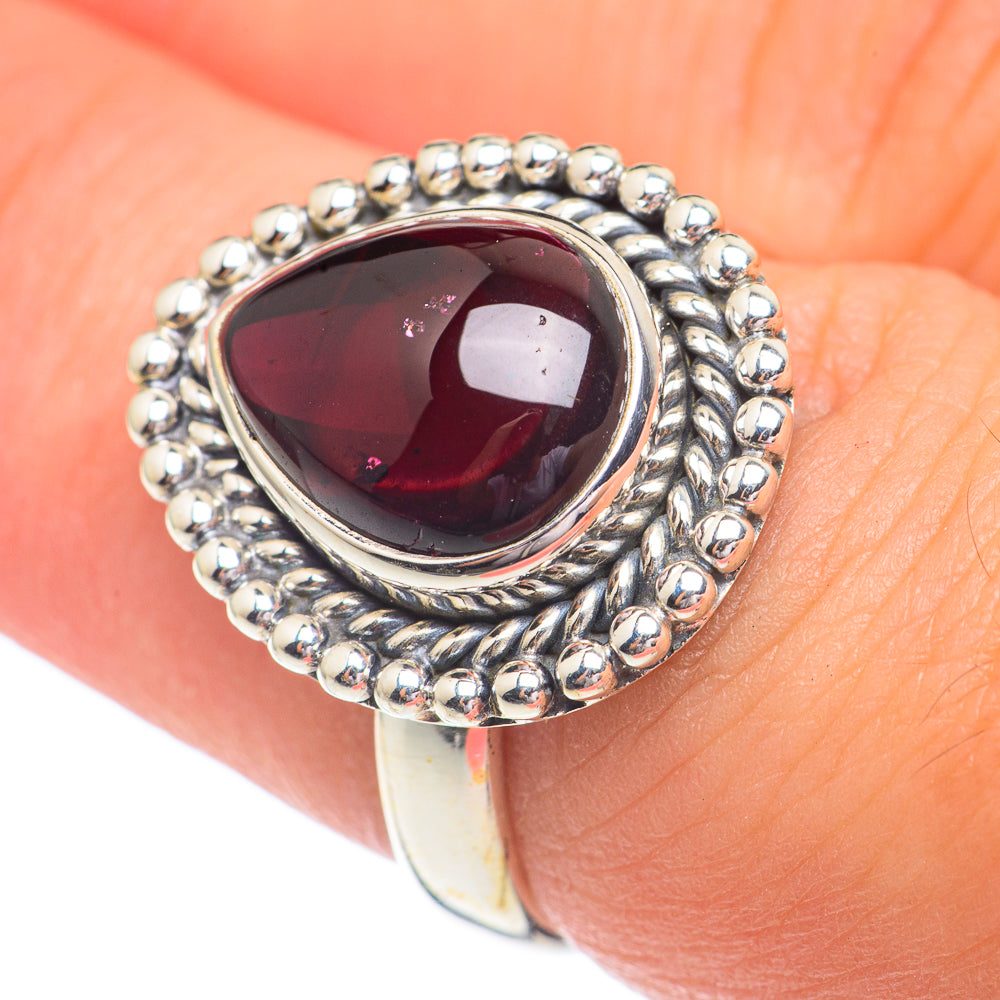 Garnet Rings handcrafted by Ana Silver Co - RING67357