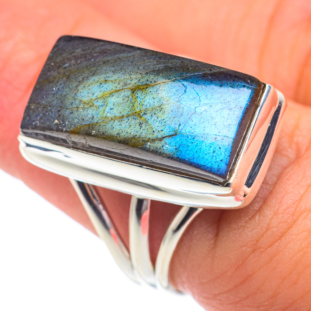 Labradorite Rings handcrafted by Ana Silver Co - RING67364