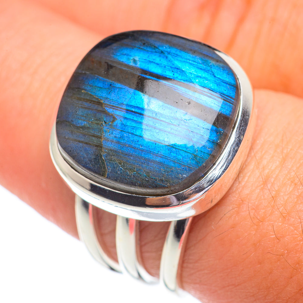 Labradorite Rings handcrafted by Ana Silver Co - RING67369