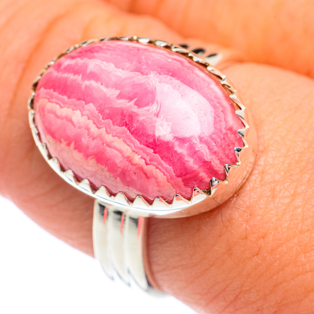 Rhodochrosite Rings handcrafted by Ana Silver Co - RING67374