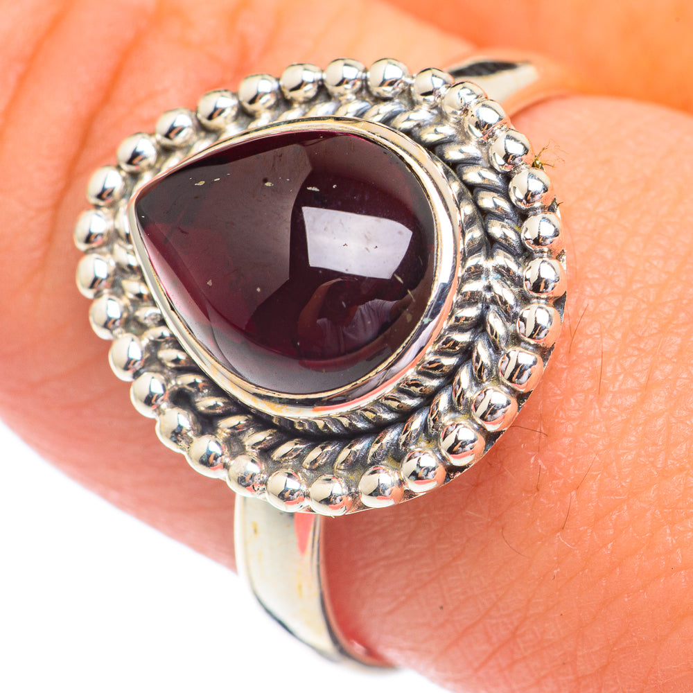 Garnet Rings handcrafted by Ana Silver Co - RING67377