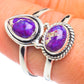 Purple Copper Turquoise Rings handcrafted by Ana Silver Co - RING67379