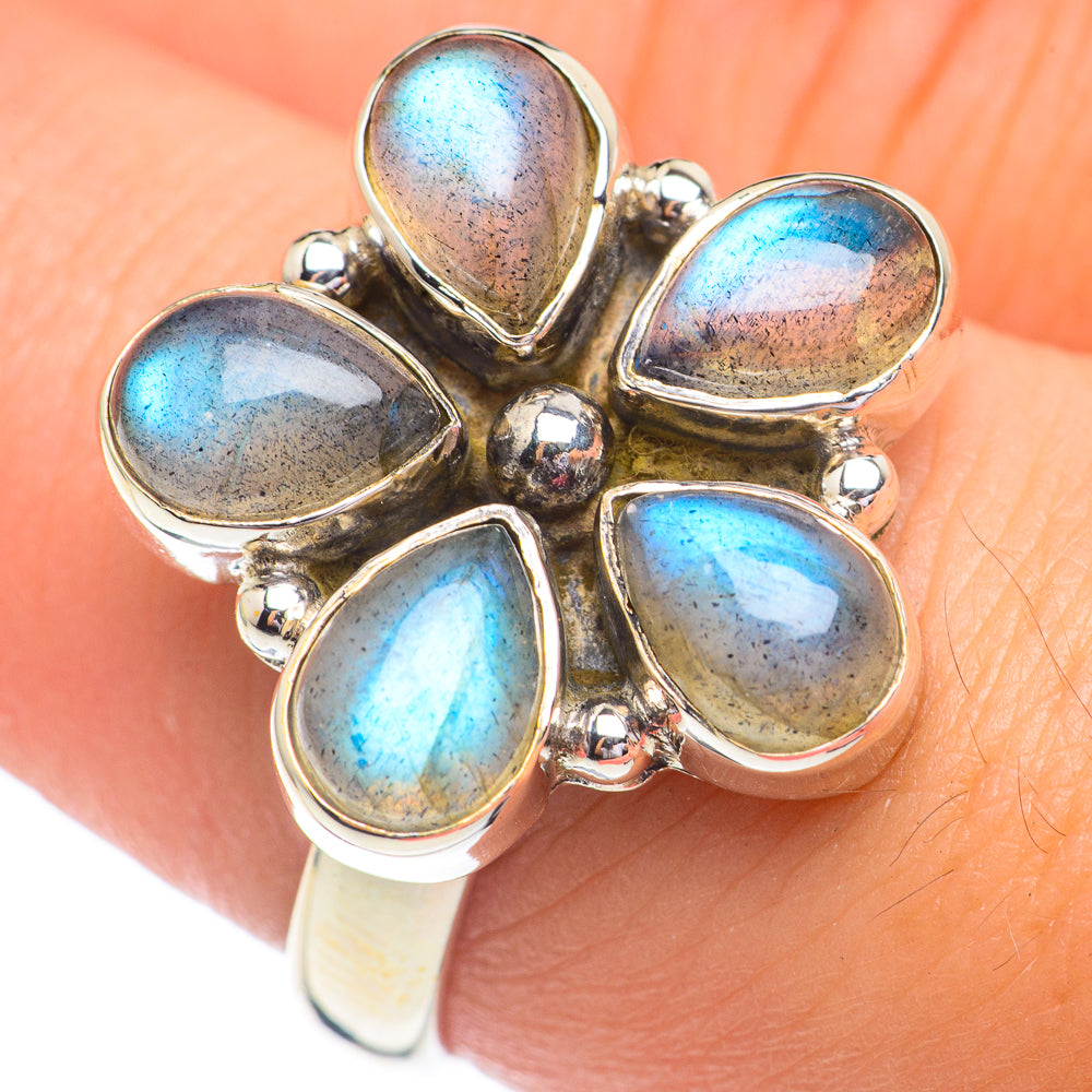 Labradorite Rings handcrafted by Ana Silver Co - RING67387