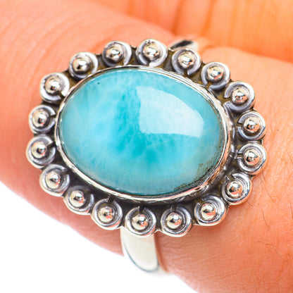 Larimar Rings handcrafted by Ana Silver Co - RING67389