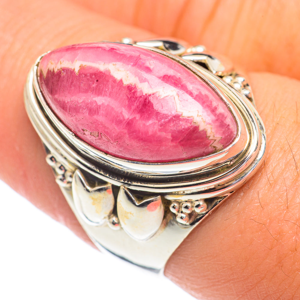 Rhodochrosite Rings handcrafted by Ana Silver Co - RING67396