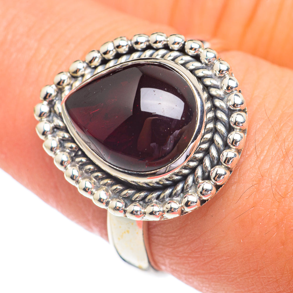 Garnet Rings handcrafted by Ana Silver Co - RING67398