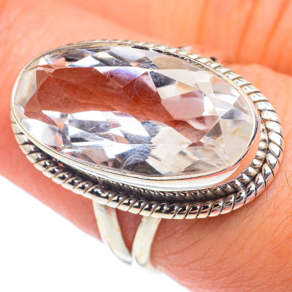 White Quartz Rings handcrafted by Ana Silver Co - RING67403
