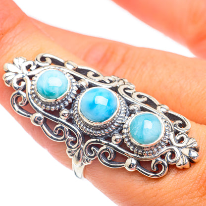 Larimar Rings handcrafted by Ana Silver Co - RING67406