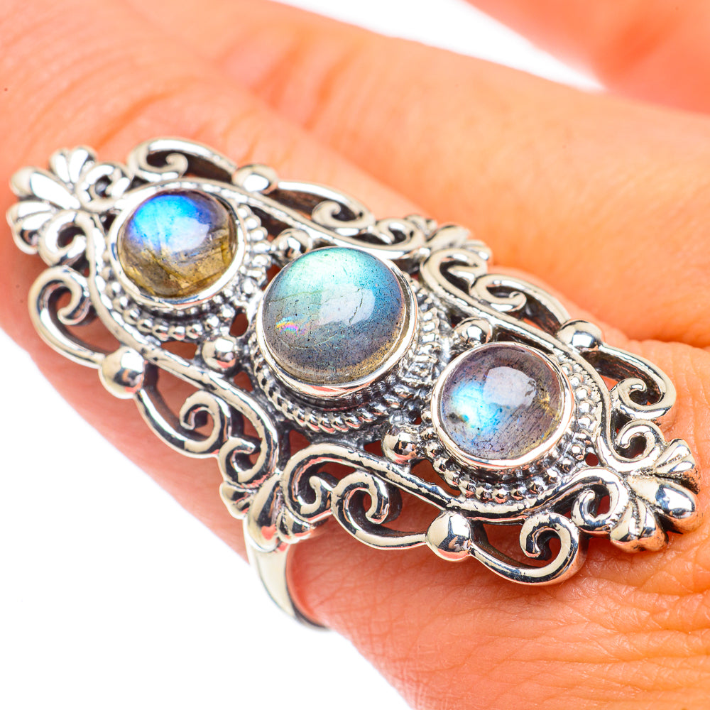 Labradorite Rings handcrafted by Ana Silver Co - RING67407