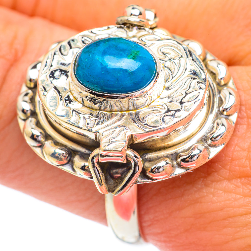 Chrysocolla Rings handcrafted by Ana Silver Co - RING67408
