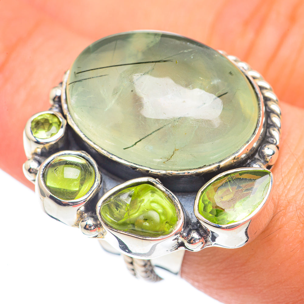 Prehnite Rings handcrafted by Ana Silver Co - RING67414