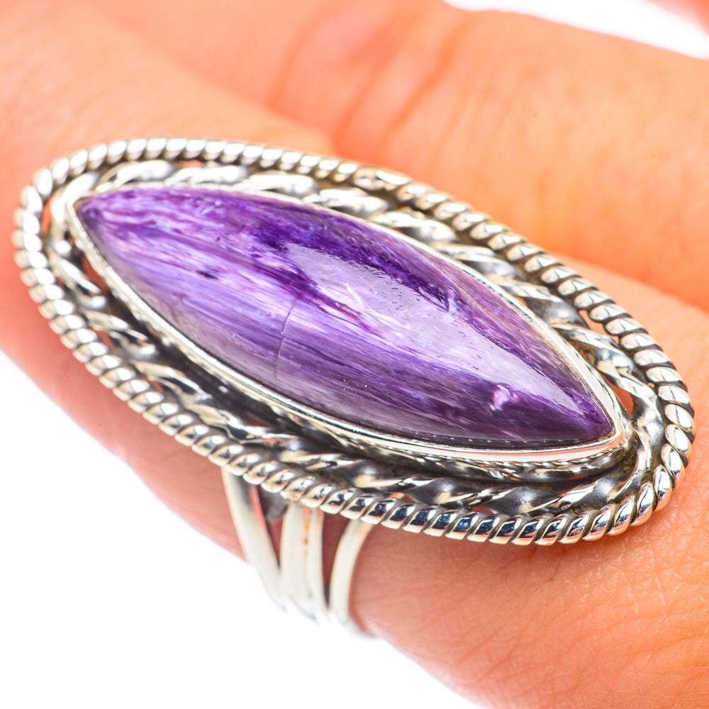 Charoite Rings handcrafted by Ana Silver Co - RING67425