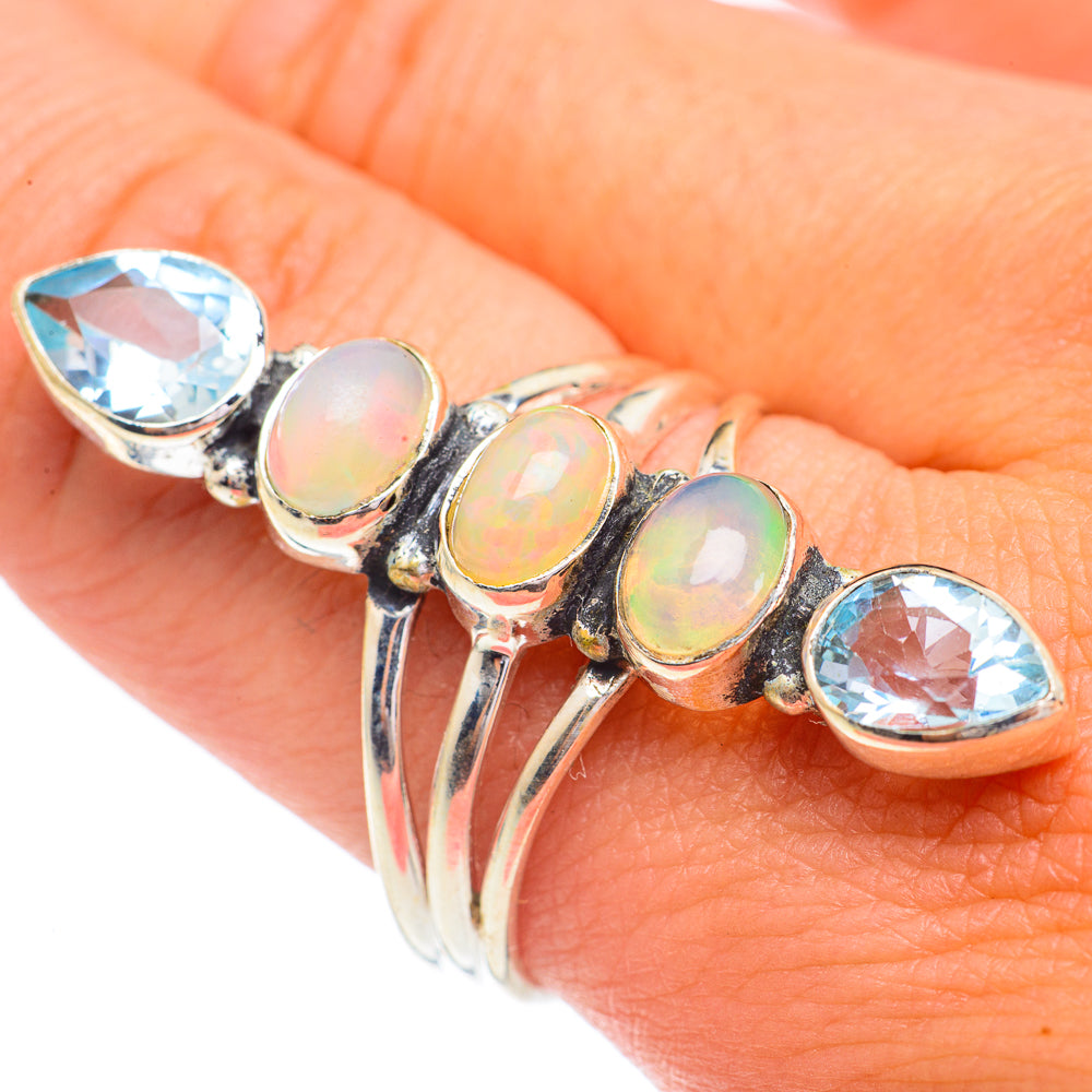 Ethiopian Opal Rings handcrafted by Ana Silver Co - RING67437