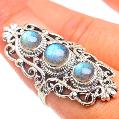 Labradorite Rings handcrafted by Ana Silver Co - RING67446